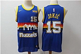Nuggets 15 Nikola Jokic Blue Nike Swingman Jersey,baseball caps,new era cap wholesale,wholesale hats